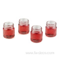 custom logo clear glass mason jar shot glasses